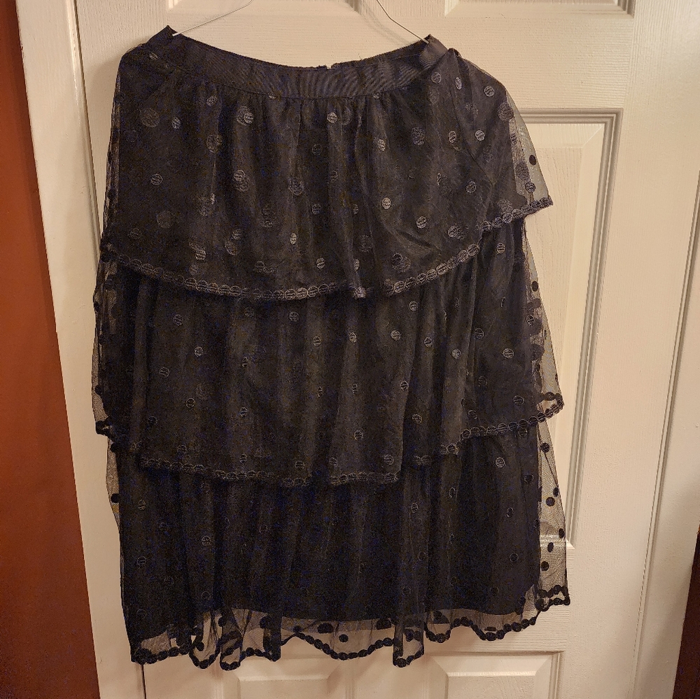 Women J Crew skirt color Black Size 6 - Picture 5 of 6